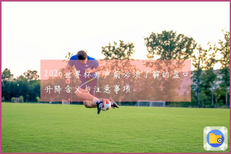 2026世界杯开户前必须了解的盘口升降含义与注意事项